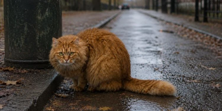 Рудий кіт із шостого поверху